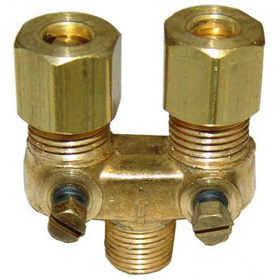Hobart 420786-00002 Dual Pilot Adjustment Valve, 1/8 MPT X 1/4 CC