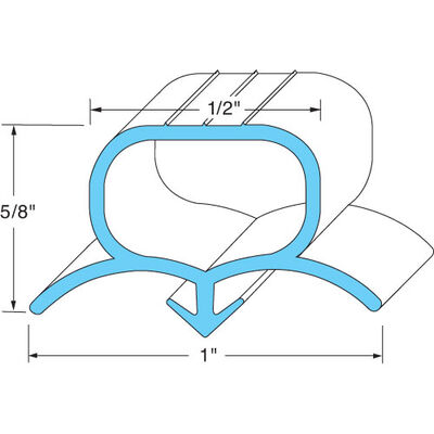 Beverage Air 712-025D01 Door End Gasket