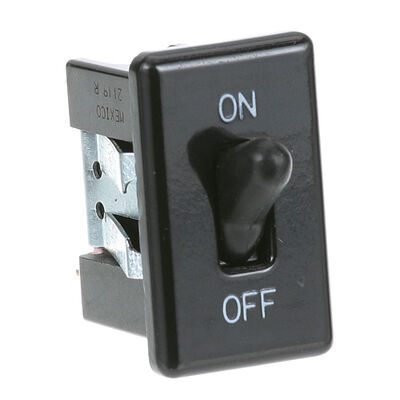 Vollrath/Idea-Medalie C250 Black Toggle Switch W/ 2 Terminals, 5/8" X 1-1/4" Hole Mount, On/off