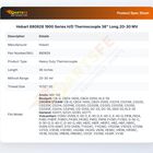 Hobart 880828 1900 Series H/D Thermocouple 36" Long.20-30 MV