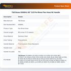 T&S Brass 0068HL 68" S/S Pre Rinse Flex Hose W/ Handle