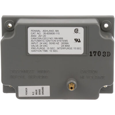 Vulcan Hart 00-354447-00001 50/60HZ Ovens Ignition Control Module, 1/4'Grey Box