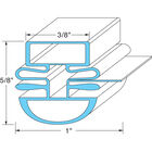 Turbo Air TRBA30223M0200 25.75" x 26.5" Magnetic Door Gasket with Dart Mount