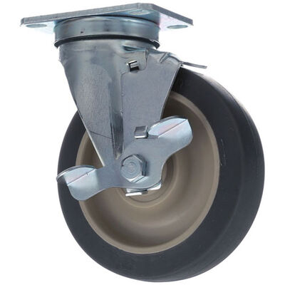 Cres Cor 569306BK Swivel Plate Caster W/Brake 5"