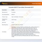 Frymaster 8261177 Fryer Safety Thermostat 425&deg;F