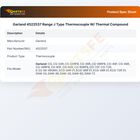 Garland 4522537 Range J Type Thermocouple W/ Thermal Compound