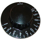 Groen GR2868 Black T star knob with whiteprint, 2-1/4" DIA,Off-10-1