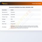 Cleveland C5005045 Oven Bulb, 230/240V, 25W
