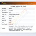 Cleveland 7112 Silicone Door Gasket