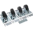 True 808942 Caster Kit W/Hardware 3" 2 W/Brake & 2 Without Swivel Plate Set of 4