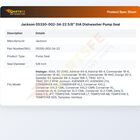 Jackson 05330-002-34-22 Pump Seal 5/8" DIA
