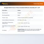 Blodgett 09321 Oven 3-Piece Insulated Deflector Assembly 20" x 28"