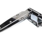 Kason 11248000027 Door Hinge Spring Assisted Cam Rise 1-7/8" Offset Polished Chrome Walk-In