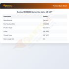 Garland 1046288 Burner Gas Valve 1/8 MPT