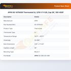 APW AS-1479436 Thermostat SJ, 3/16 X 11-5/8, Cap 36', 100-450F