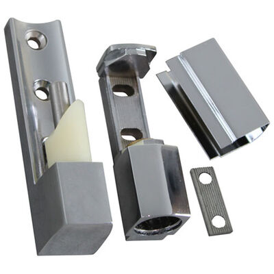 FWE HNG LIFTOFF 215 Polished Chrome Edgemount Hinge Offset 7/8", Length 4-5/16", Width 1-1/8"