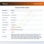 Hobart 00-271612-2 Switch
