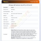 Montague 34B Top Burner Valve NPT 1/8" In 3/8" Out