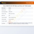 Falcon 736070178 3/8" MPT Water Level Probe, 4.44" Teflon Insulator