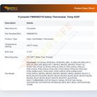 Frymaster FM8060714 Safety Thermostat, Temp 425F