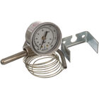 American Dish Service 299-1004 Temperature Gauge W/ 1/4" X 2" Bulb 1/2" MPT  Palnut Rear Mount