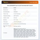 Atosa 301030005 Fryer High-Limit Thermostat 450&deg;F Cap 30"