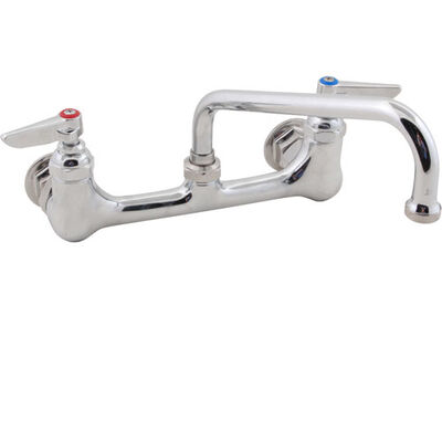 T&S Brass B-0230-LN060X Wall Mount Double Pantry Faucet 8"