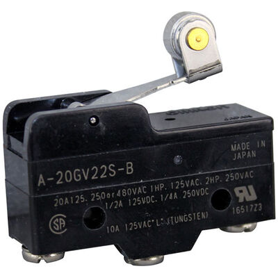 Garland GLG01137 Roller Lever Microswitch W/1" MT Centers 20 AMP 125/250/480V