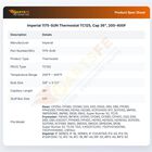 Imperial 1175-SUN Thermostat TC125, Cap 36", 200-400F
