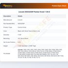 Lincoln 000320SP Pointer Knob 1-1/8 D