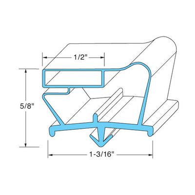 Traulsen 341-60005-00 Gasket 23-1/4"X 23-1/2", 4-Sd