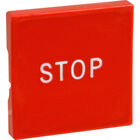 Oliver Products 5708-6116 Red Square Button with Stop Marking