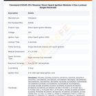Cleveland 03546 Convection Steamer Direct Spark Ignition Module