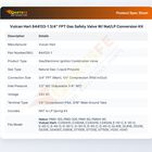 Vulcan Hart 844133-1 3/4" FPT Gas Safety Valve W/ Nat/LP Conversion Kit