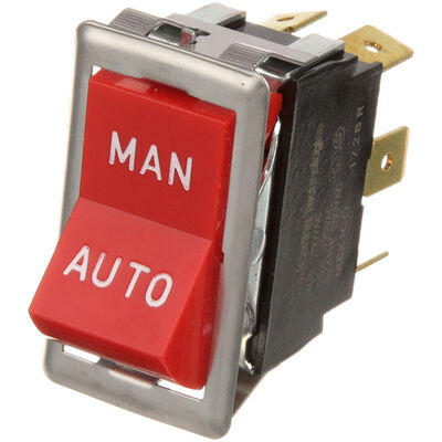 Blodgett 06502 Rocker Switch Red DPDT 7/8" X 1-1/2" 15A/10A 125V/250V