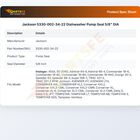 Jackson 5330-002-34-22 Dishwasher Pump Seal 5/8" DIA