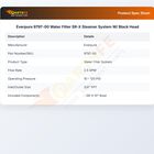 Everpure 9797-00 Water Filter SR-X Steamer System W/ Black Head