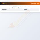 Bally 17786 Refrigerator Reversible Hinge