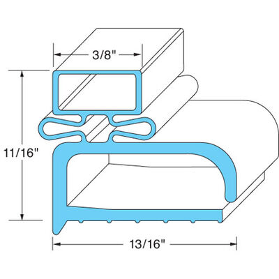 Randell INGSK143 Door Gasket 15 1/8" X 24 1/4"