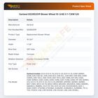 Garland G0295201P Blower Wheel 10-3/4D X 1-7/8W 5/8