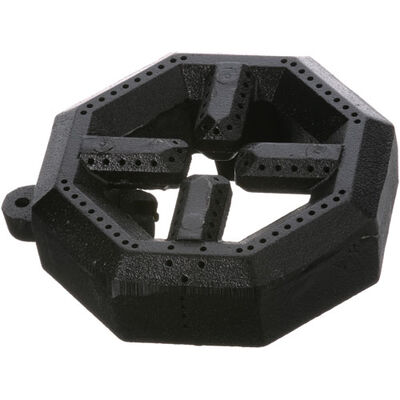 Dynamic Cooking Systems 12123 Open Top Burner 6-1/4" Mounting Ear 6" DIA 8 Sided 4-1/8" Burn
