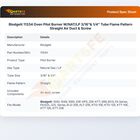 Blodgett 11334 Oven Pilot Burner W/NAT/LP 3/16"& 1/4" Tube Flame Pattern Straight Air Duct & Screw
