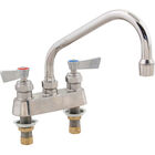 Fisher Faucet FIS53759 4"Deck-Mount Faucet,SS,8"SP