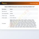 Hobart 328994 Dishwasher Connector Probe Rinse W/LRG 8-1/4"
