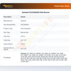 Garland CK2206400 Natural Gas Pilot Burner