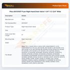 Pitco 60131007 Fryer Right Hand Drain Valve 1-1/4" X 3-3/4" Wide