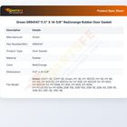 Groen GR94147 11.5" X 14-5/8"  Red/orange Rubber Door Gasket