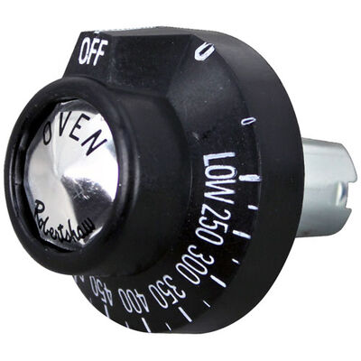 Garland 224022 BJ Thermostat Knob, 1-15/16" DIA, OFF-LOW-250-500F, Mount 11/16", 1-3/16" Protrusion