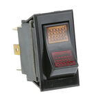 BKI (Barbeque King) S0104 Rocker Switch W/ Red & Amber Light 6x1/4" Tab Terminals