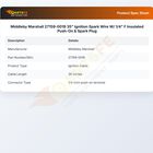 Middleby Marshall 27159-0019 35" Ignition Spark Wire W/ 1/4" F Insulated Push-On & Spark Plug